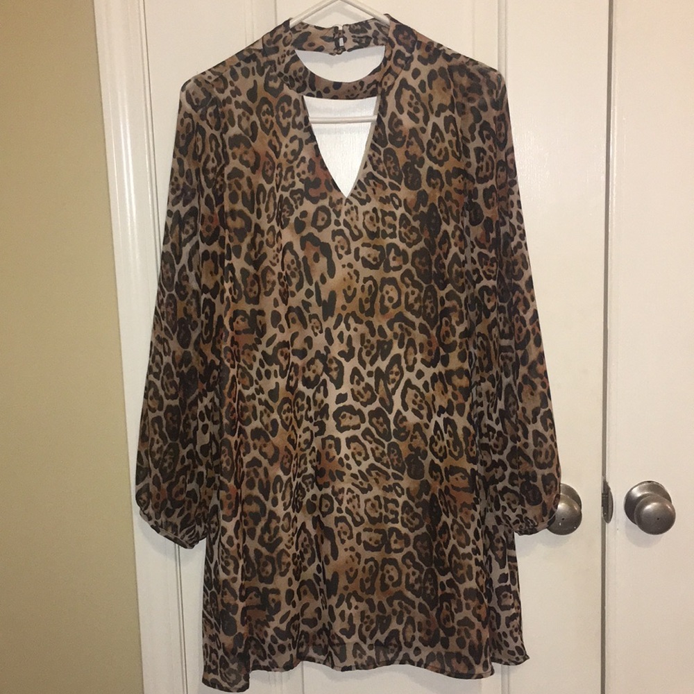 Leopard Swing Dress - Small